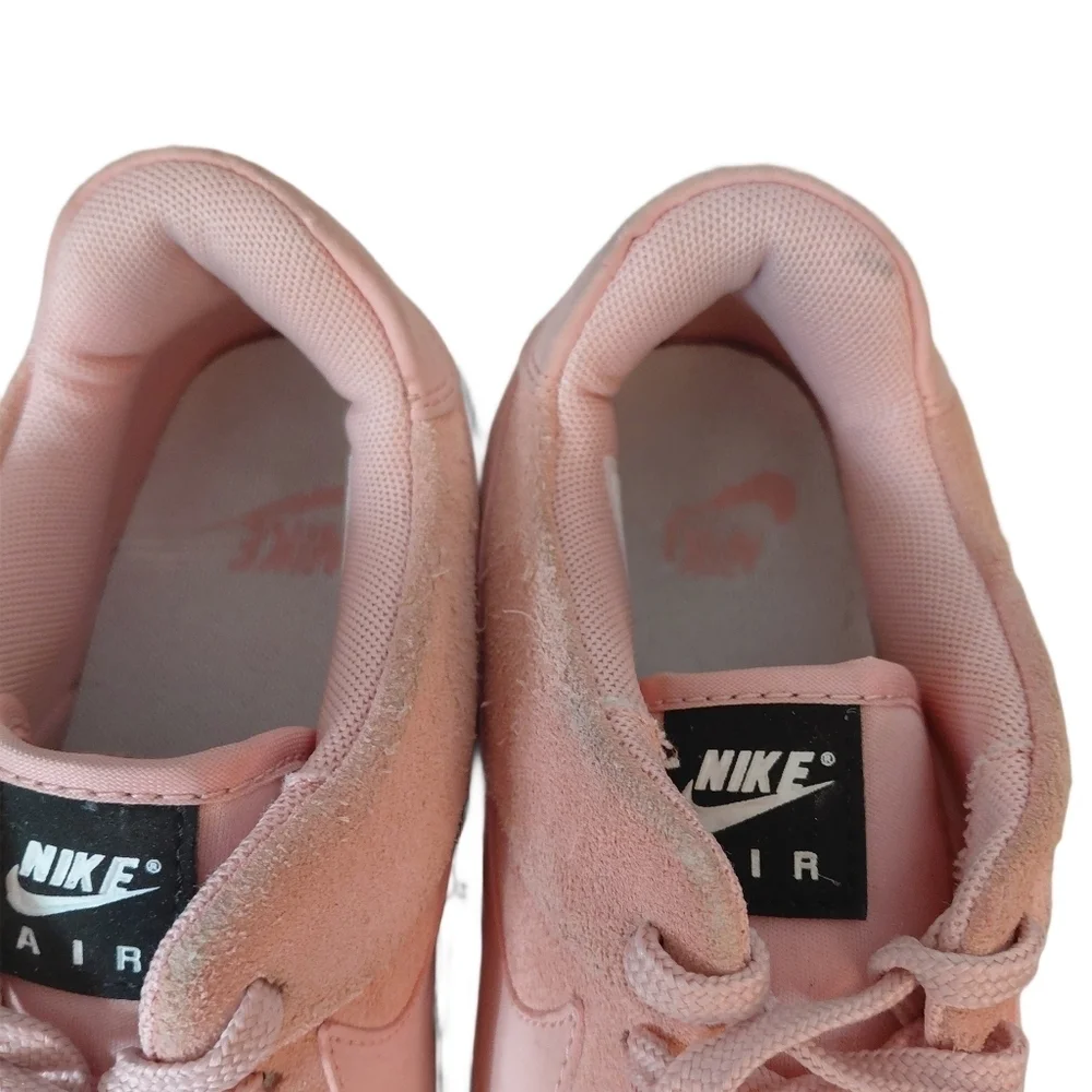 Nike Air Force 1 Sage Low Top Coral Stardust Pink Suede Platform Nike Sneaker 8